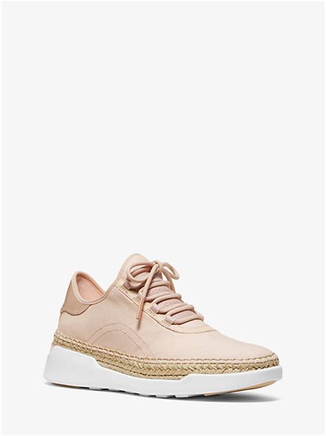 michael michael kors finch canvas lace-up sneakers|MICHAEL Michael Kors Finch Canvas and Leather Lace.